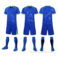 Pratiques de football noir Jersey Youth Soccer Uniforms sets